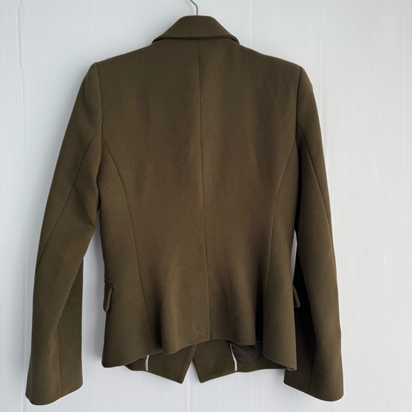Mango Olive green Double-Breasted Women's Blazer size extra small - Picture 4 of 6